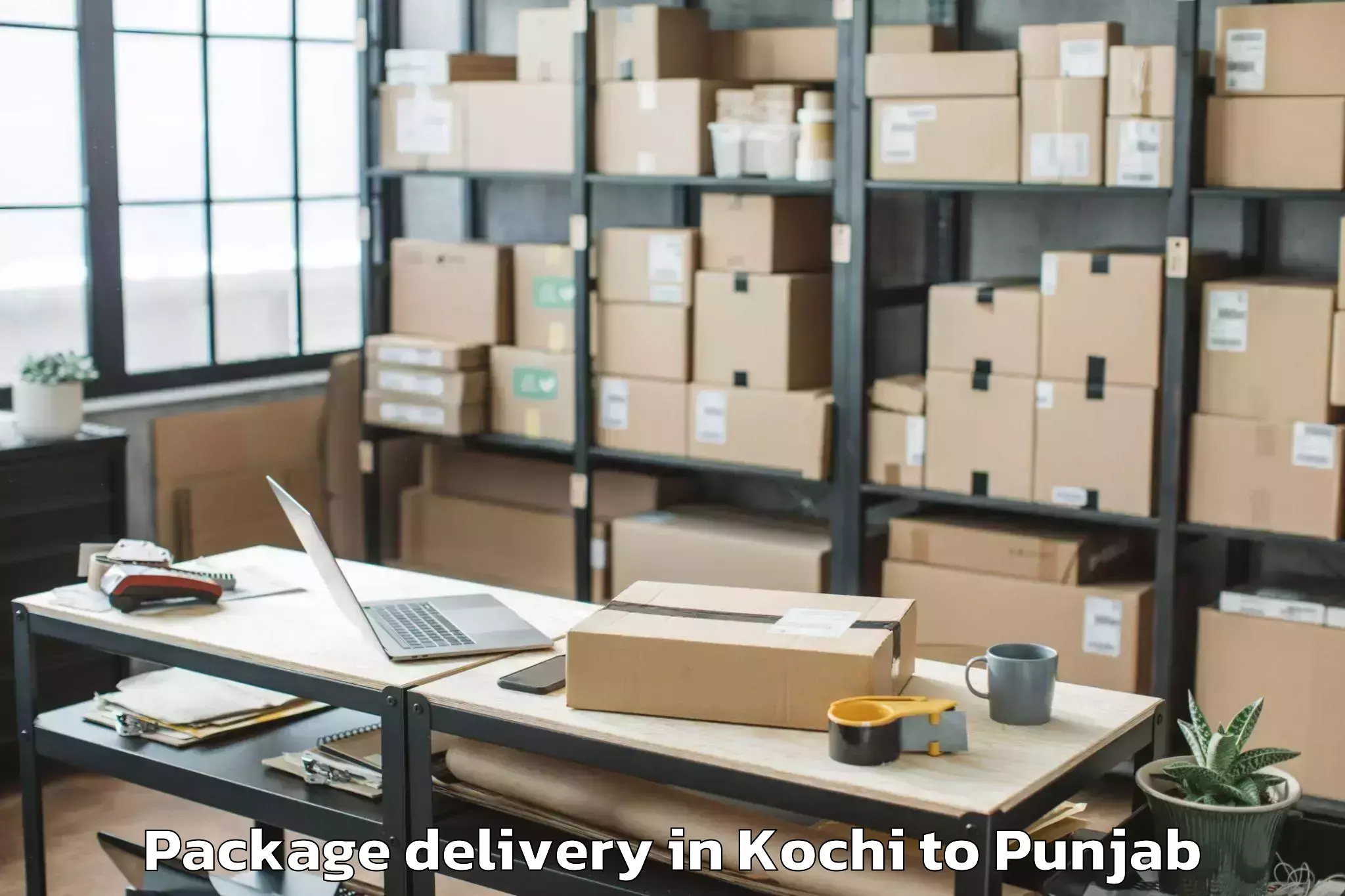 Kochi to Chitkara University Punjab Pun Package Delivery Booking